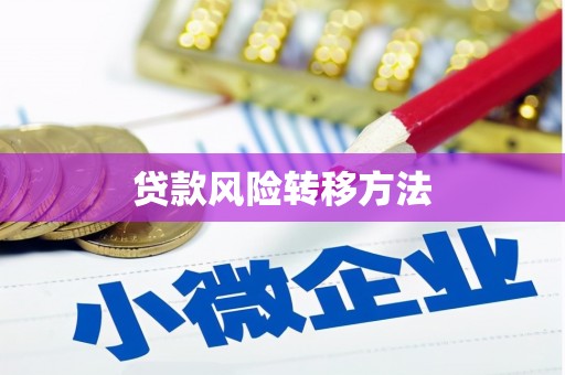 安化贷款风险转移方法
