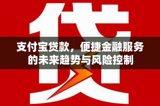 荔湾支付宝贷款，便捷金融服务的未来趋势与风险控制