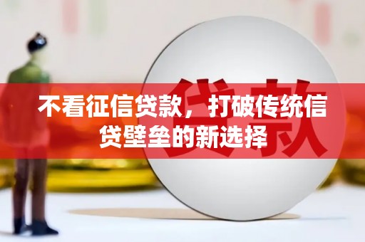 兰州不看征信贷款，打破传统信贷壁垒的新选择