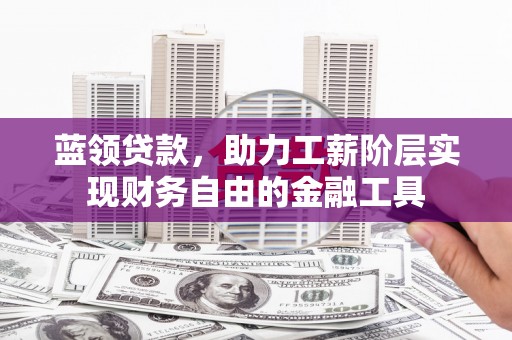 泰山蓝领贷款，助力工薪阶层实现财务自由的金融工具