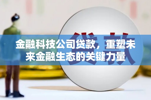 松江金融科技公司贷款，重塑未来金融生态的关键力量