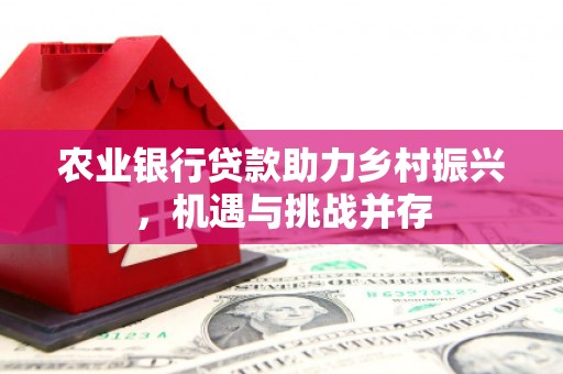 海端农业银行贷款助力乡村振兴，机遇与挑战并存