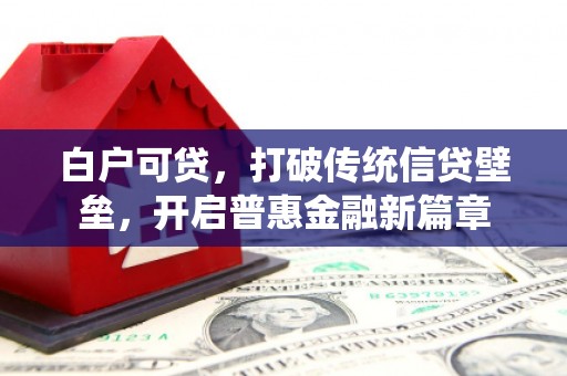 普格白户可贷，打破传统信贷壁垒，开启普惠金融新篇章