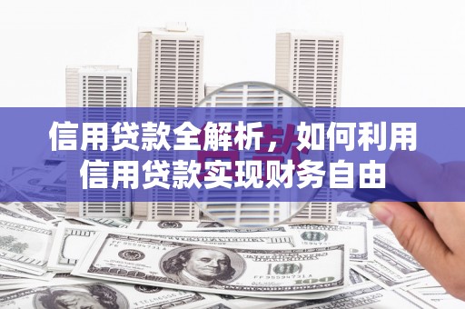 河曲信用贷款全解析，如何利用信用贷款实现财务自由
